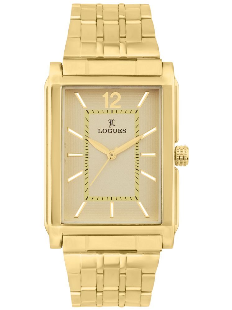     			LOGUES WATCHES Analog Gold Dial Men'S Watch | G E 459 Ym-13 | 3 ATM Water Resistant