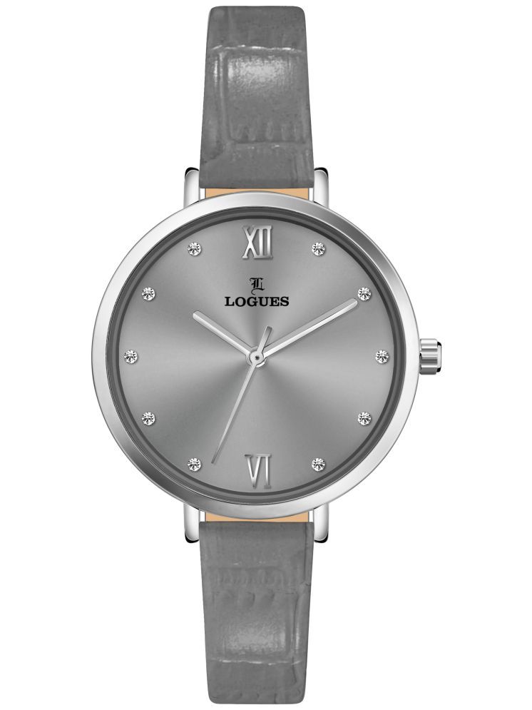     			LOGUES WATCHES Analog Grey Dial Women'S Watch | L E 685 Sl-27 | 3 ATM Water Resistant