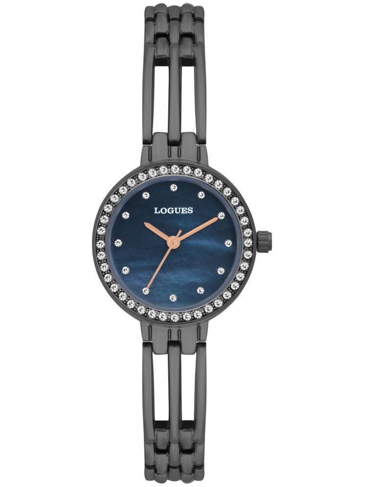     			LOGUES WATCHES Analog Blue Dial Women'S Watch | L 6180 Qm-04 | 3 ATM Water Resistant