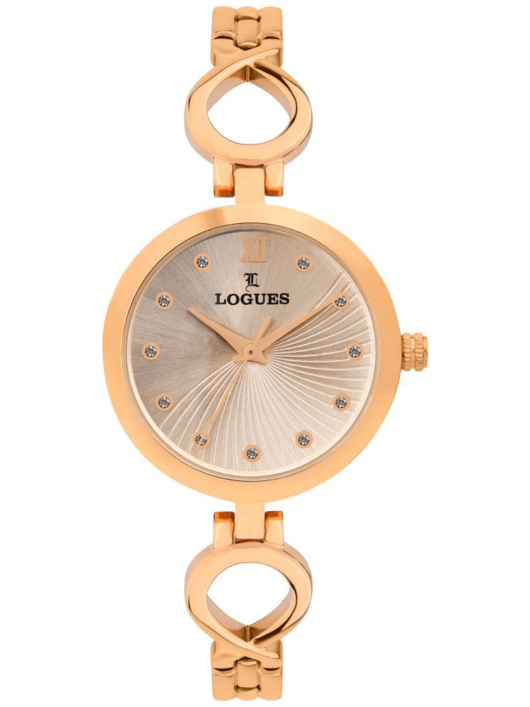     			LOGUES WATCHES Analog Rose Dial Women'S Watch | L E 708 Wm-06 | 3 ATM Water Resistant