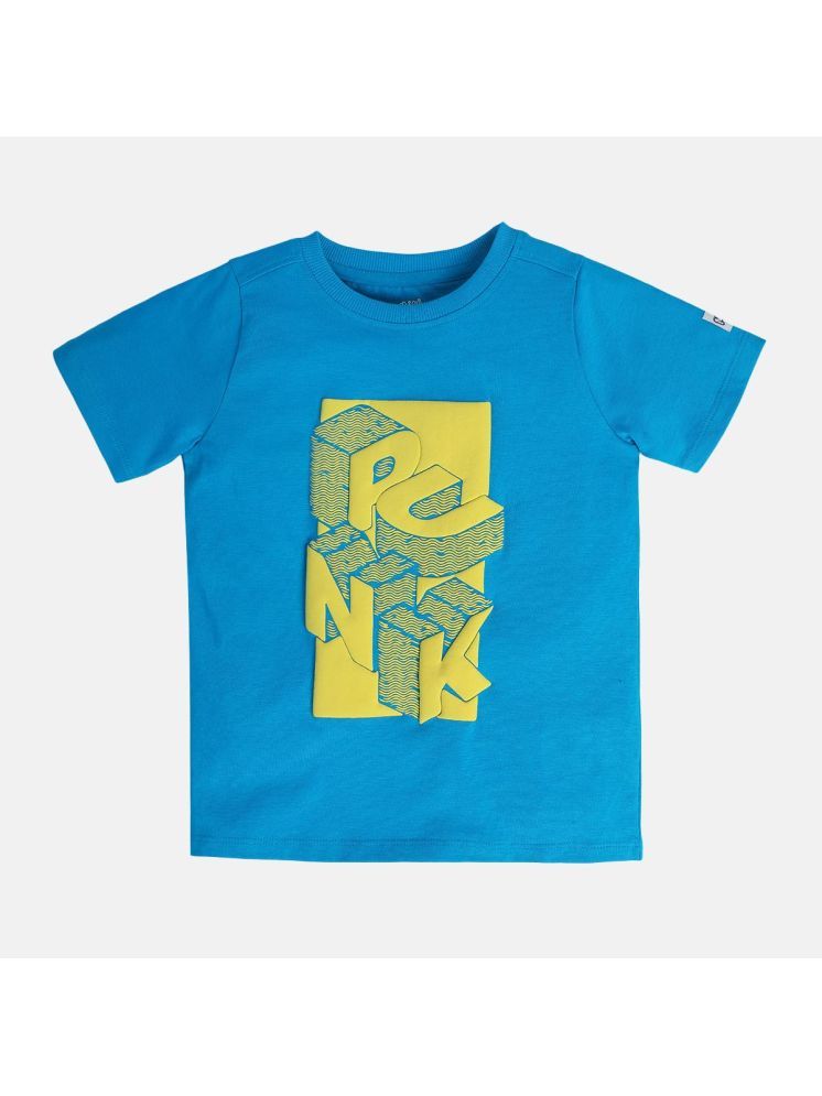     			MINI KLUB Pack of 1 Boys Cotton T-Shirt ( Blue )