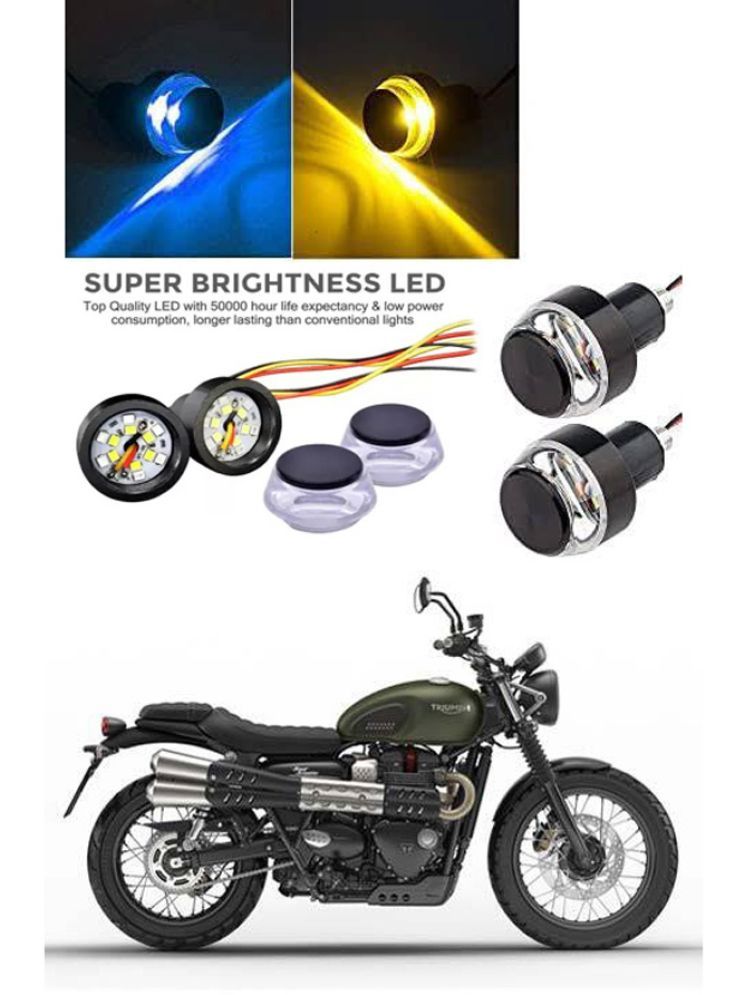     			Rustproof, Waterproof Indicator Light/Handle Light (Multicolor) For Triumph Street Scrambler