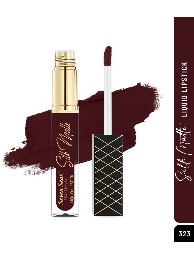     			Seven Seas Silk Matte Long Stay High Coverage Glides Smoothly Liquid Lipstick (Red Berry,7ML)