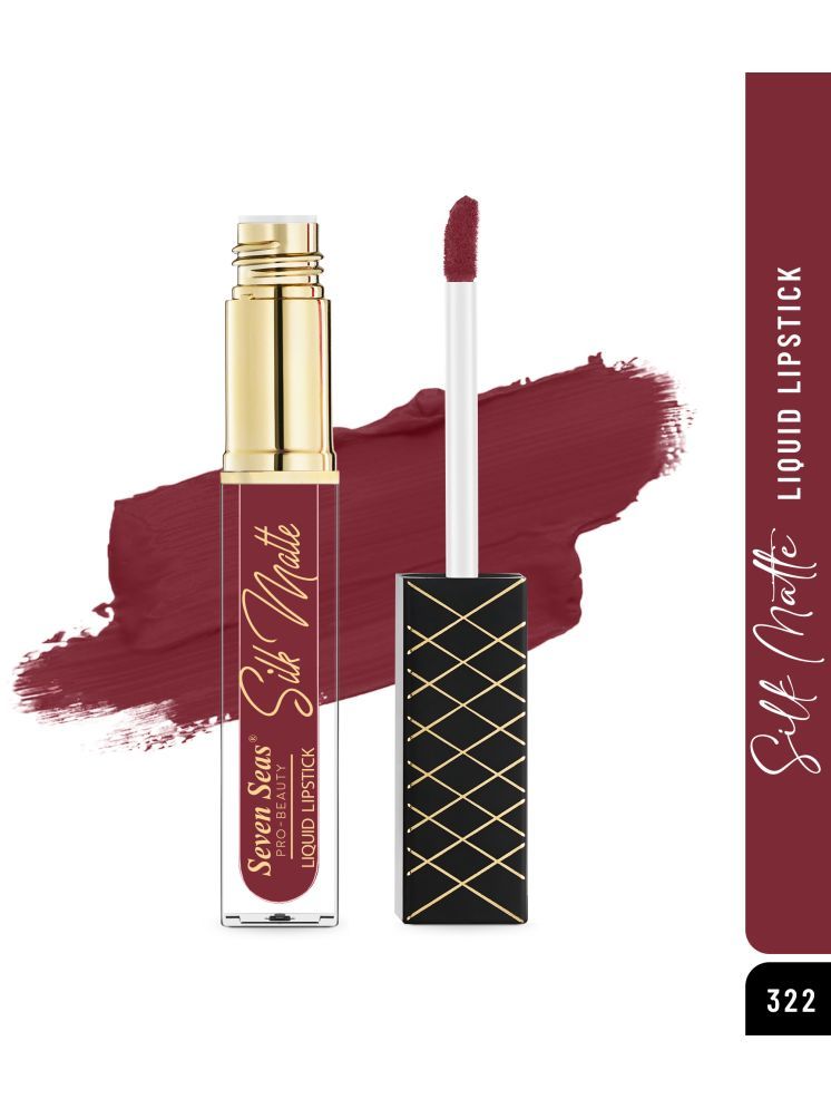     			Seven Seas Silk Matte Long Stay High Coverage Glides Smoothly Liquid Lipstick (Monza,7ML)