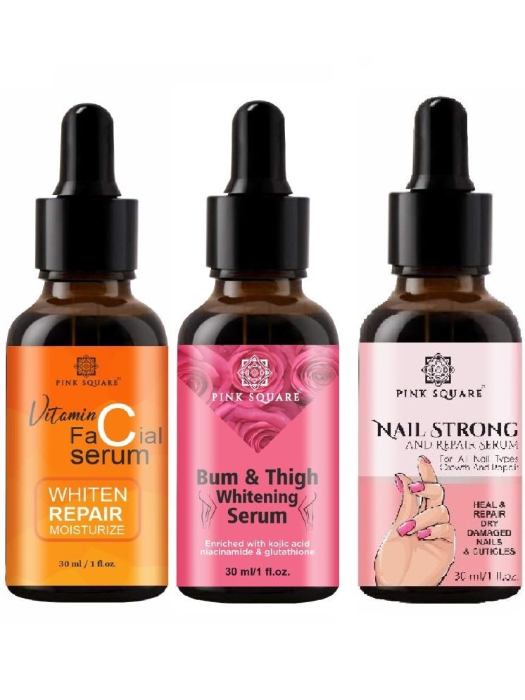     			Vitamin C Face Serum, Bum and Thigh Whitening Serum & Nail Strong and Repair Serum (Each,30ml) Combo of 3