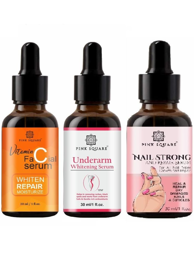     			Vitamin C Face Serum, Underarm Whitening Serum & Nail Strong and Repair Serum (Each,30ml) Combo of 3