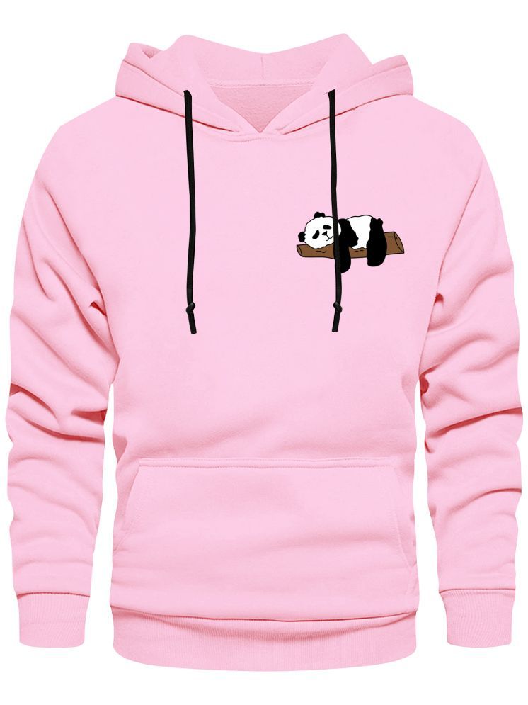     			fashion and youth Cotton Blend Hooded Men's Sweatshirt - Pink ( Pack of 1 )