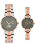 LOGUES WATCHES Analog Grey | Couple Watch Set Of 2 | P 3528 Bwmd-27 | 3 ATM Water Resistant