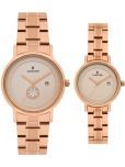 LOGUES WATCHES Analog Rose | Couple Watch Set Of 2 | P 3528 Wmd-06 | 3 ATM Water Resistant