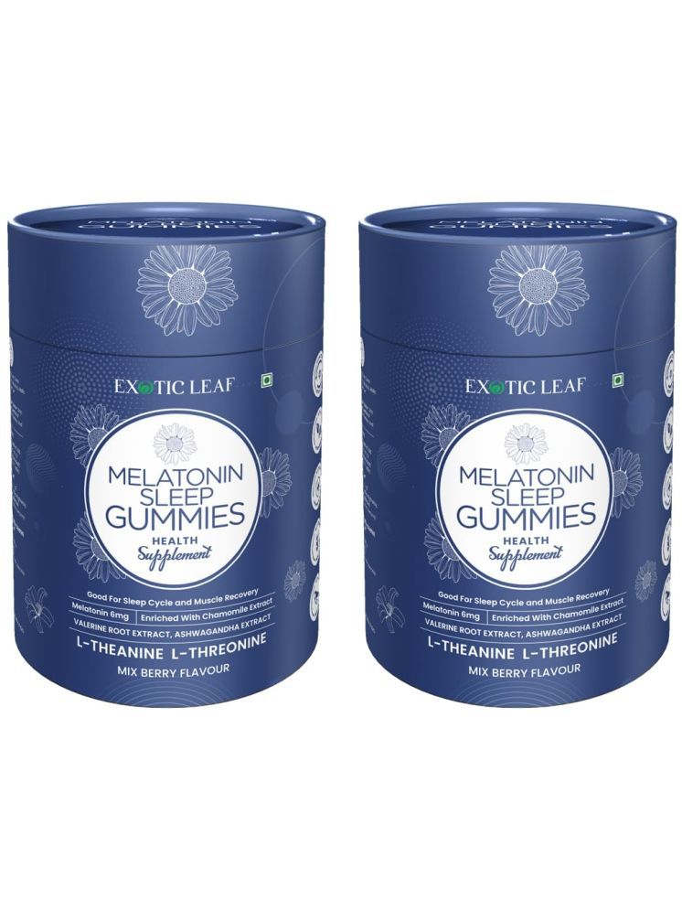     			Exotic Leaf Melatonin Sleep Gummies for Relaxation, Stress Relief & Better Sleep (120 Nos)