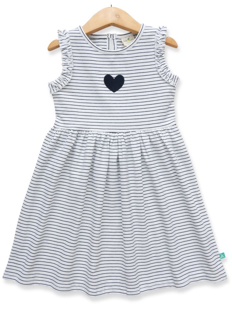     			Juscubs White Cotton Baby Girl Frock ( Pack of 1 )