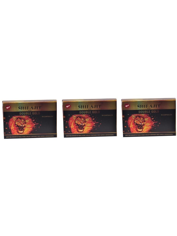     			Shilajit With Double Gold Capsule 10no.s Pack Of 3