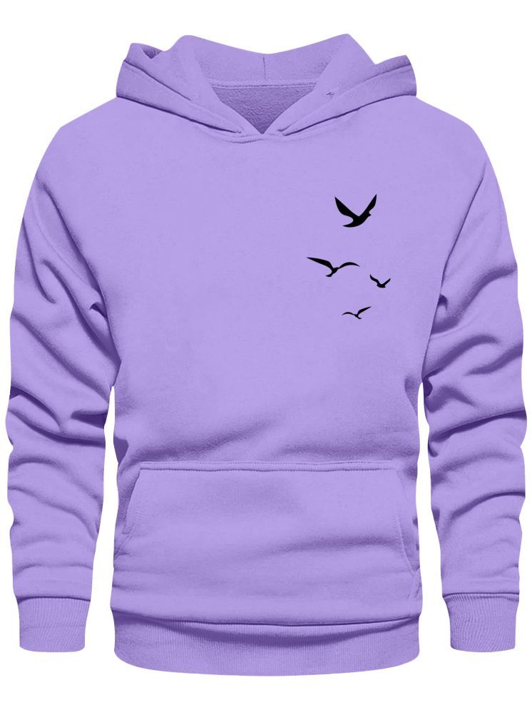     			fashion and youth Cotton Blend Hooded Men's Sweatshirt - Purple ( Pack of 1 )