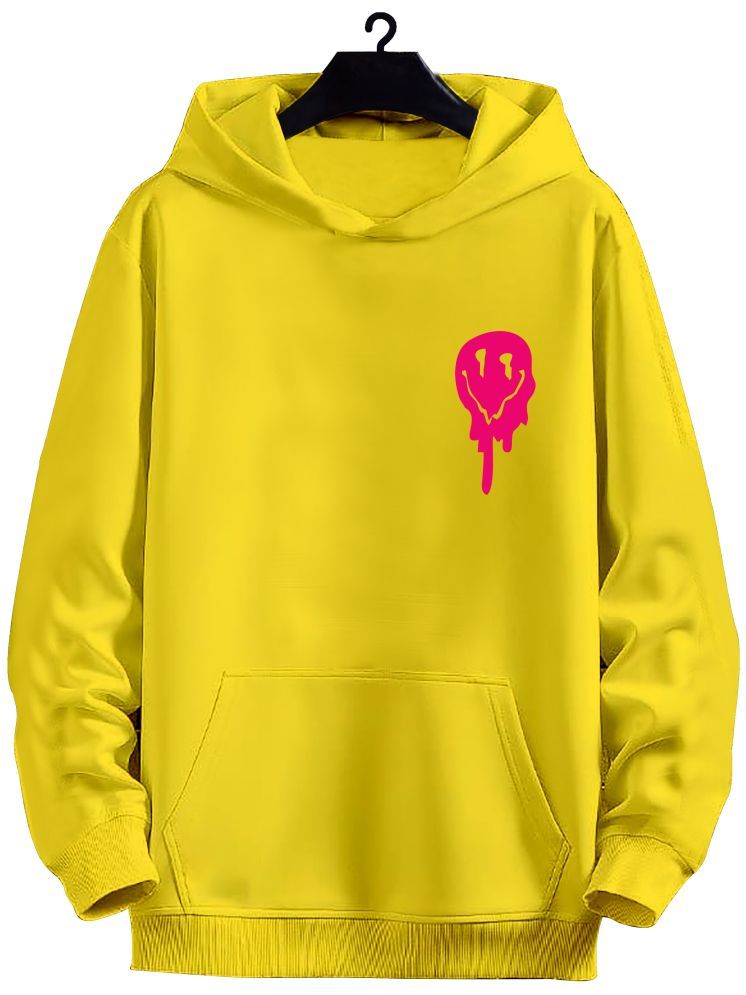     			fashion and youth Cotton Blend Hooded Men's Sweatshirt - Yellow ( Pack of 1 )