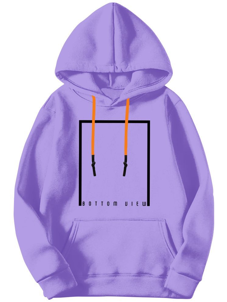     			fashion and youth Cotton Blend Hooded Men's Sweatshirt - Purple ( Pack of 1 )