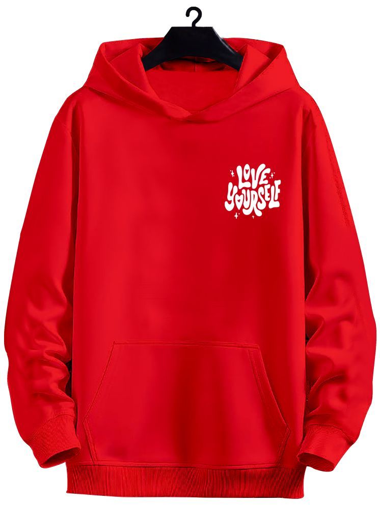     			fashion and youth Cotton Blend Hooded Men's Sweatshirt - Red ( Pack of 1 )