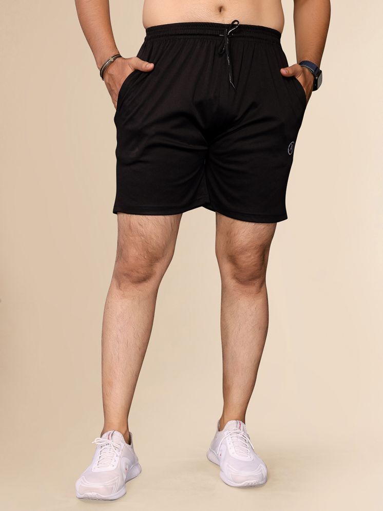     			Anand Black Polyester Men's Shorts ( Pack of 1 )