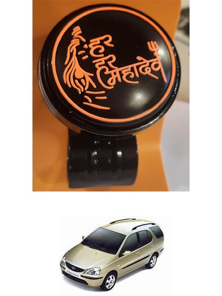     			Car Steering Knob (Har Har Mahadev, Pack Of 1) For Tata Indigo Marina