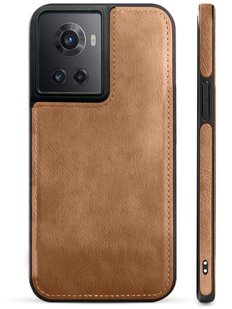     			Gemesha Plain Cases Compatible For Leather Oneplus 10R 5g ( Pack of 1 )