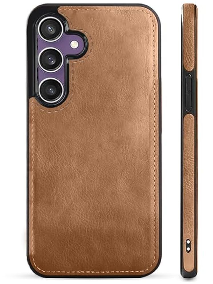     			Gemesha Plain Cases Compatible For Leather Samsung Galaxy S24 ( Pack of 1 )