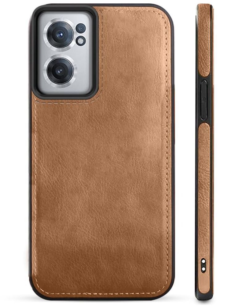     			Gemesha Plain Cases Compatible For Leather Oneplus nord ce2 5g ( Pack of 1 )