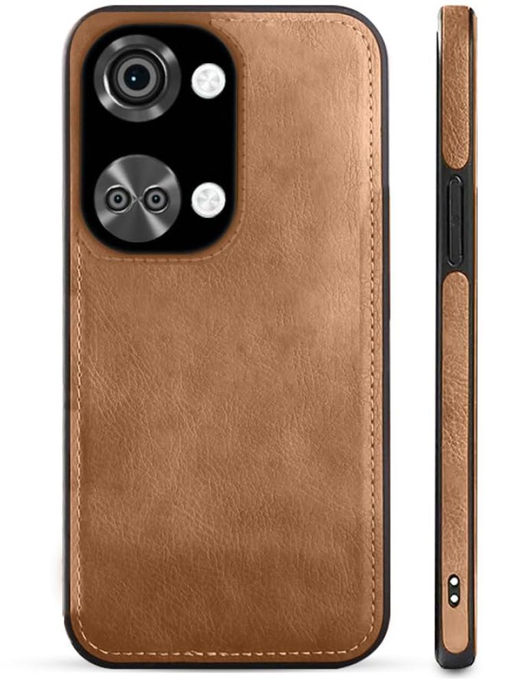     			Gemesha Plain Cases Compatible For Leather Oneplus nord 3 ( Pack of 1 )