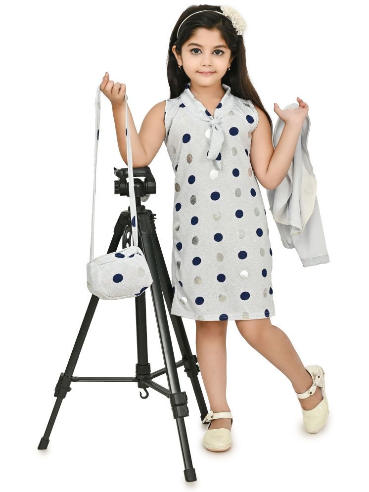     			JCT DRESSES Gray Crepe Girls A-line Dress ( Pack of 1 )