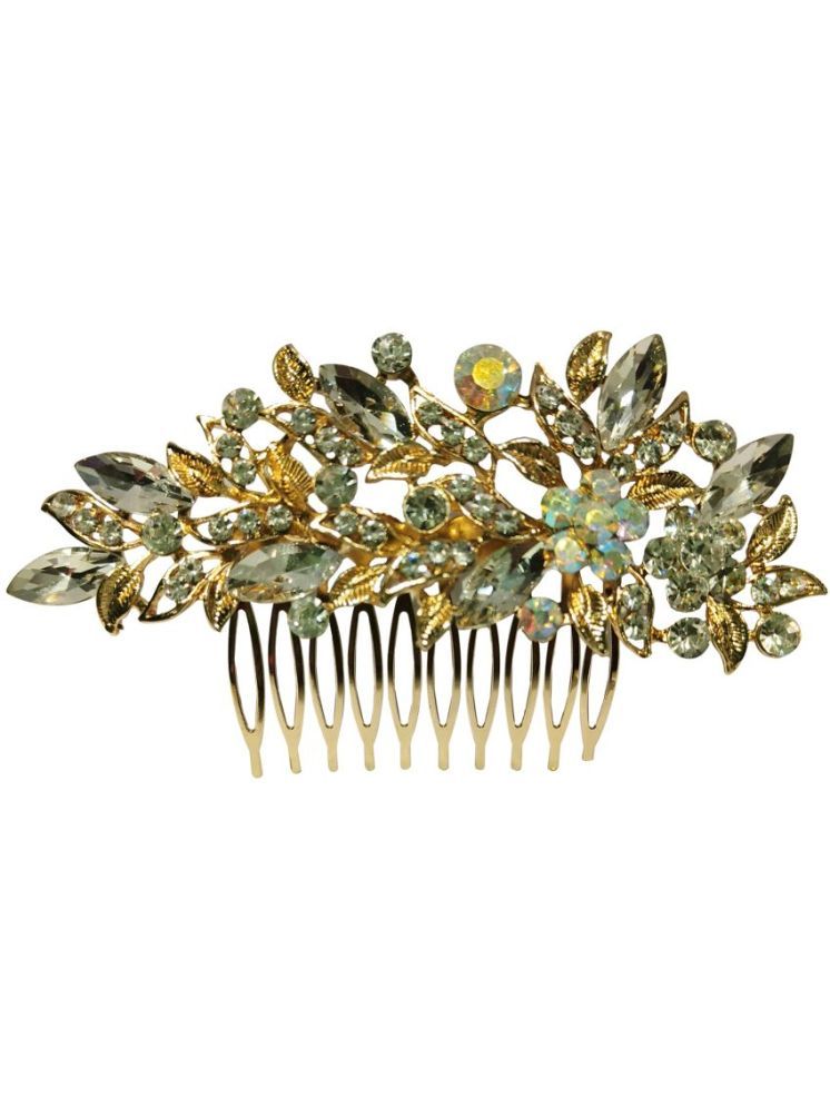     			La Belleza Gold Women's Hair Clip ( Pack of 1 )