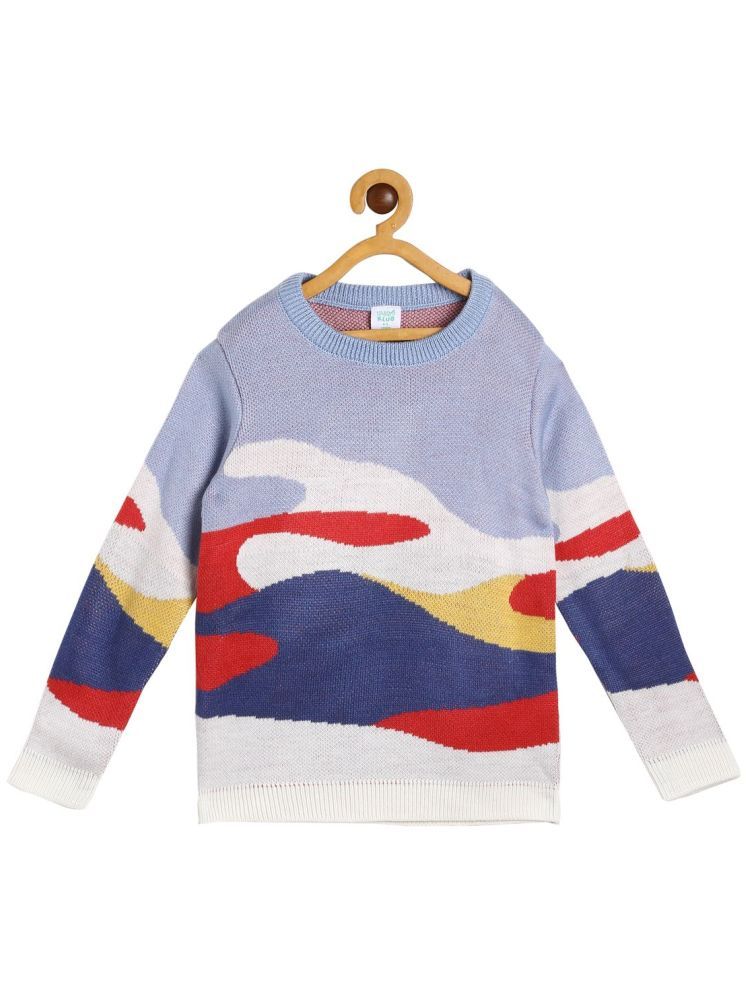     			MINI KLUB Blue Acrylic Boy's Pullover Sweaters ( Pack of 1 )