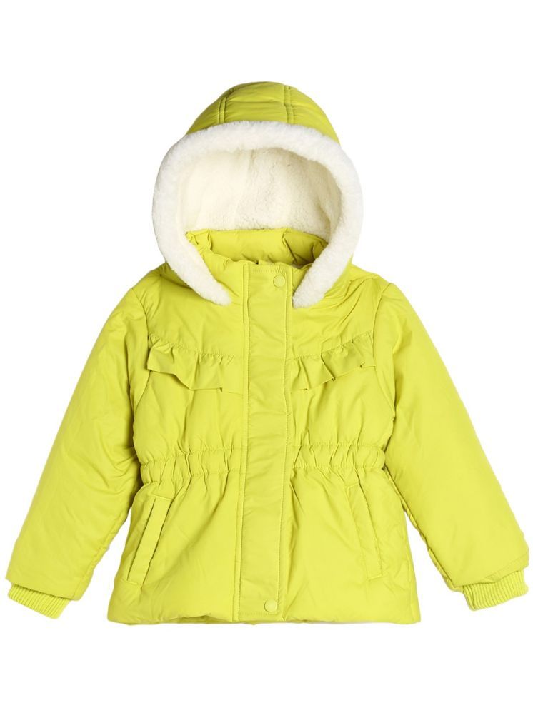     			MINI KLUB Yellow Polyester Girl's Quilted & Bomber ( Pack of 1 )