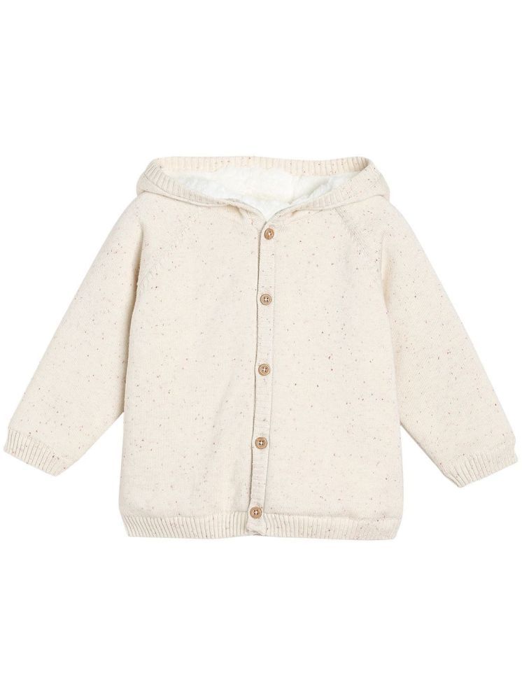     			Miniklub Baby Boys Hooded Full Length Knit Sweater (Marshmallow Color)