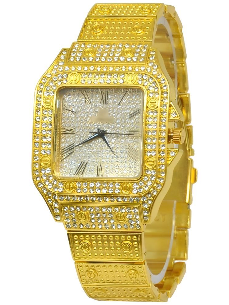     			Viser Gold Metal Analog Womens Watch