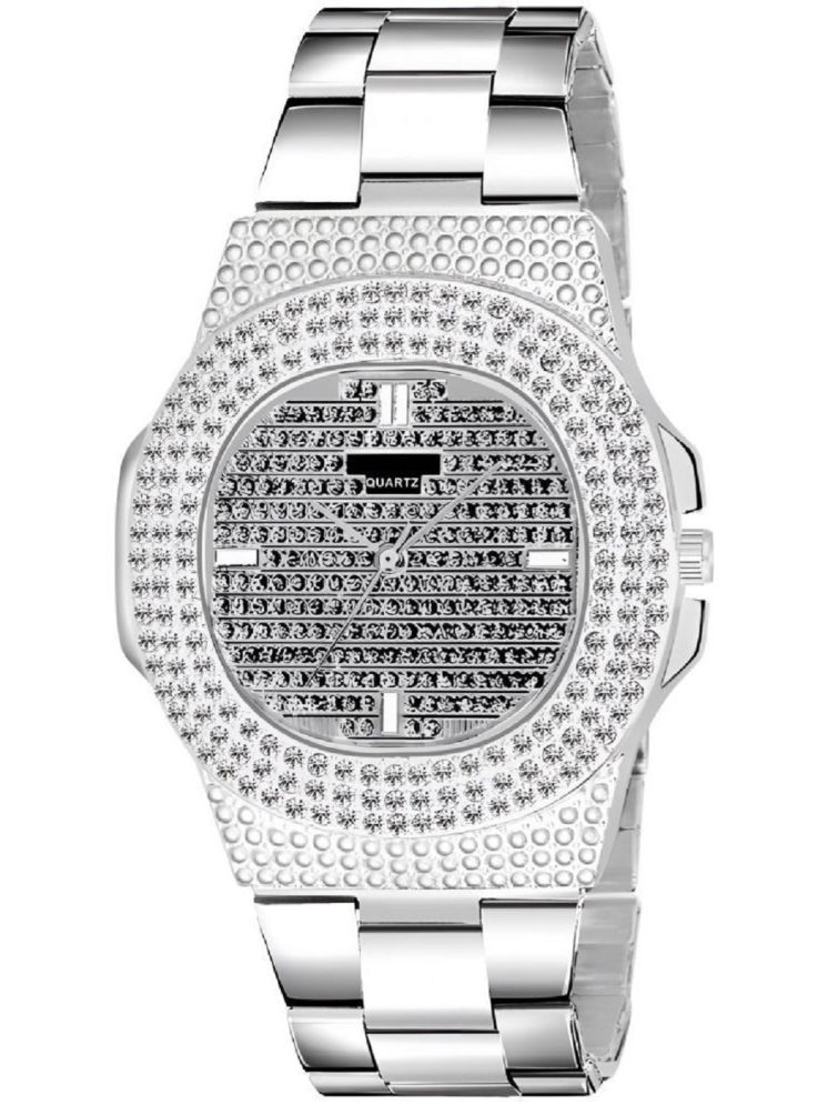     			Viser Silver Metal Analog Womens Watch