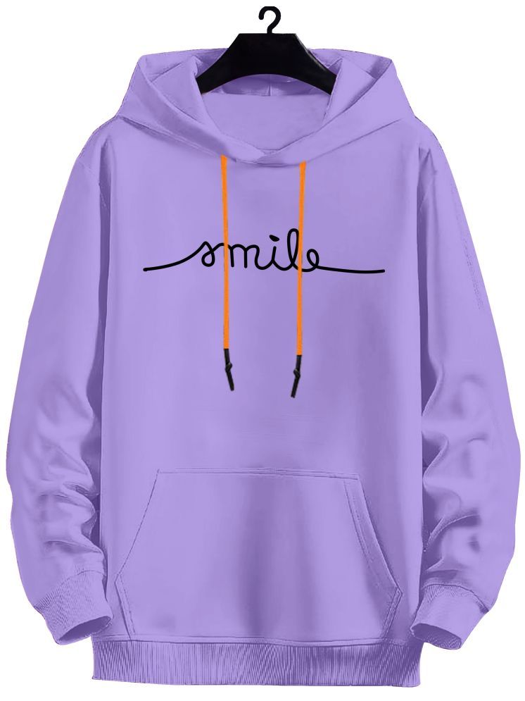     			fashion and youth Cotton Blend Hooded Men's Sweatshirt - Purple ( Pack of 1 )