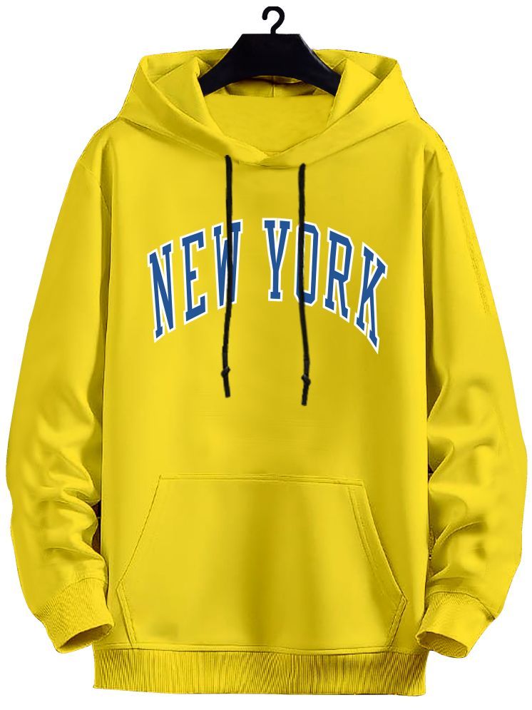     			fashion and youth Cotton Blend Hooded Men's Sweatshirt - Yellow ( Pack of 1 )