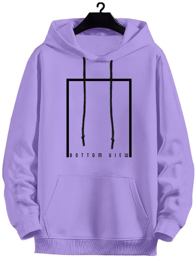     			fashion and youth Cotton Blend Hooded Men's Sweatshirt - Purple ( Pack of 1 )