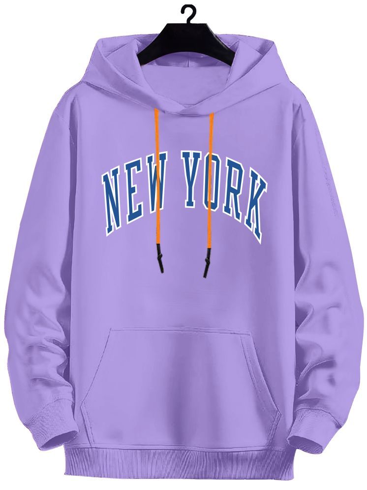     			fashion and youth Cotton Blend Hooded Men's Sweatshirt - Purple ( Pack of 1 )