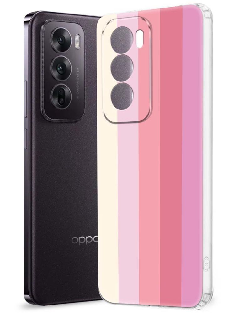     			NBOX Multicolor Printed Back Cover Silicon Compatible For Oppo Reno 12 5G ( Pack of 1 )