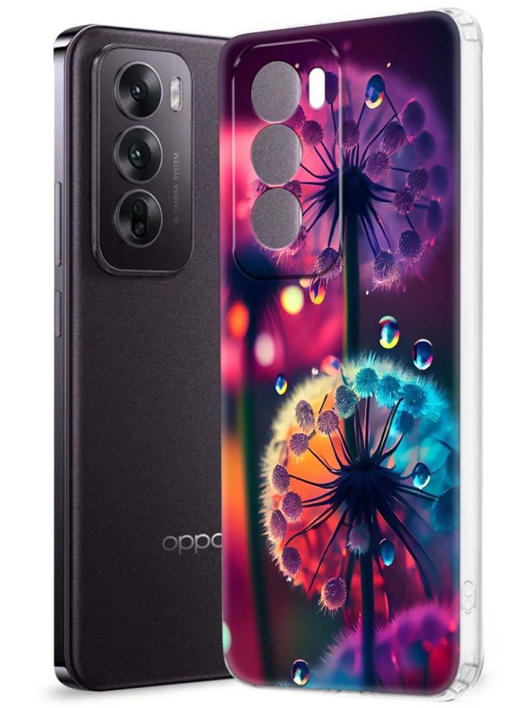     			NBOX Multicolor Printed Back Cover Silicon Compatible For Oppo Reno 12 5G ( Pack of 1 )