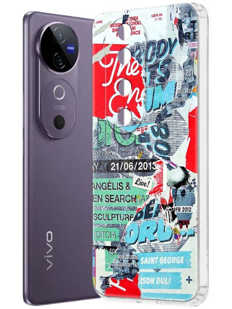     			NBOX Multicolor Printed Back Cover Silicon Compatible For Vivo V40 5G ( Pack of 1 )