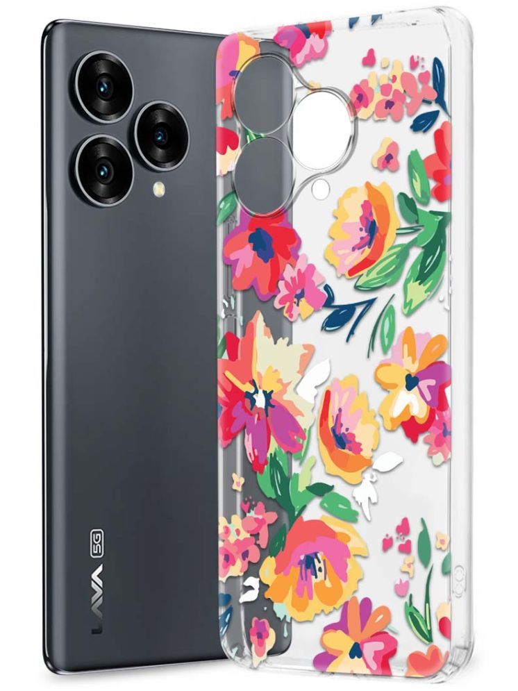     			NBOX Multicolor Printed Back Cover Silicon Compatible For Lava Blaze Curve 5G ( Pack of 1 )