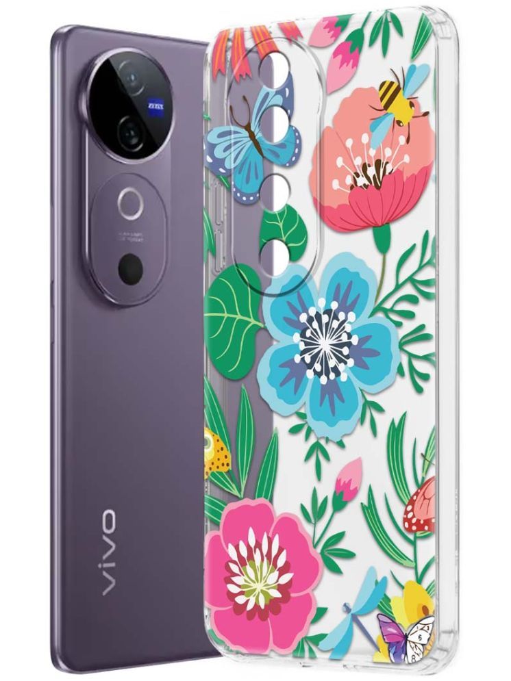     			NBOX Multicolor Printed Back Cover Silicon Compatible For Vivo V40 5G ( Pack of 1 )