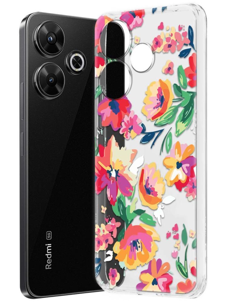     			NBOX Multicolor Printed Back Cover Silicon Compatible For Redmi 13 5G ( Pack of 1 )