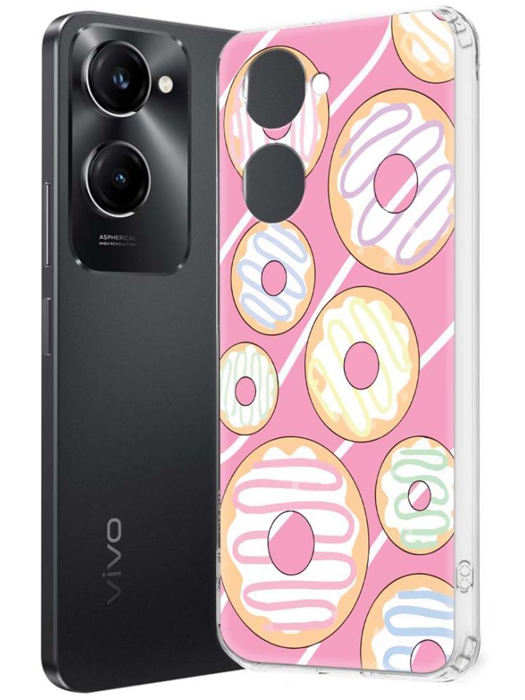     			NBOX Multicolor Printed Back Cover Silicon Compatible For Vivo T3 Lite 5G ( Pack of 1 )