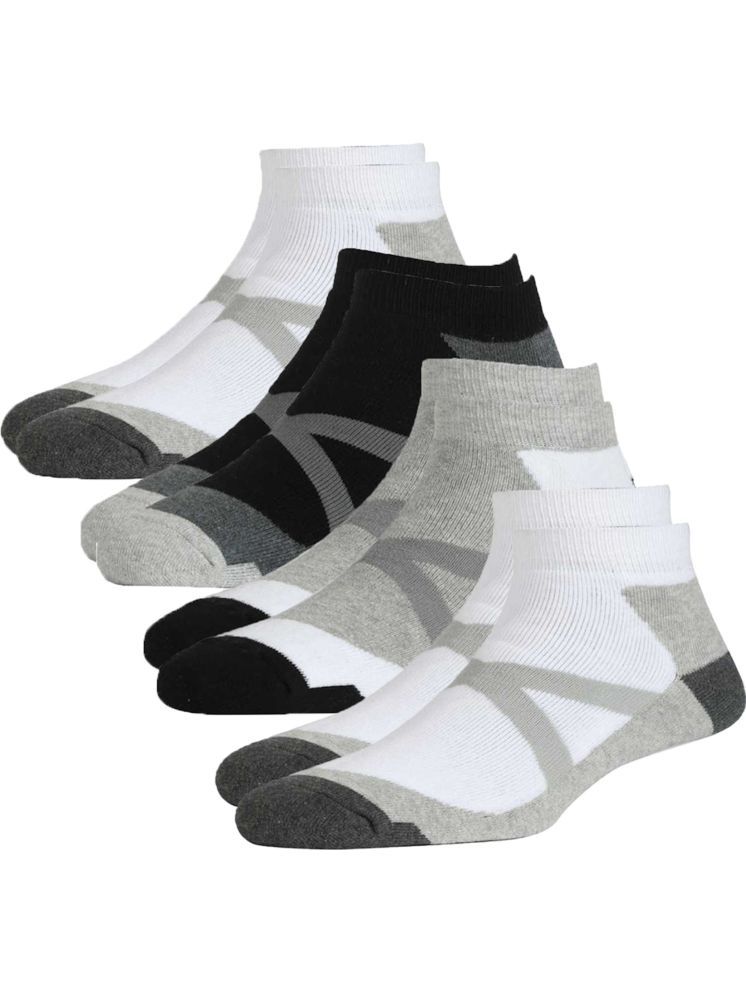     			hicode Cotton Men's Self Design Multicolor Ankle Length Socks ( Pack of 4 )