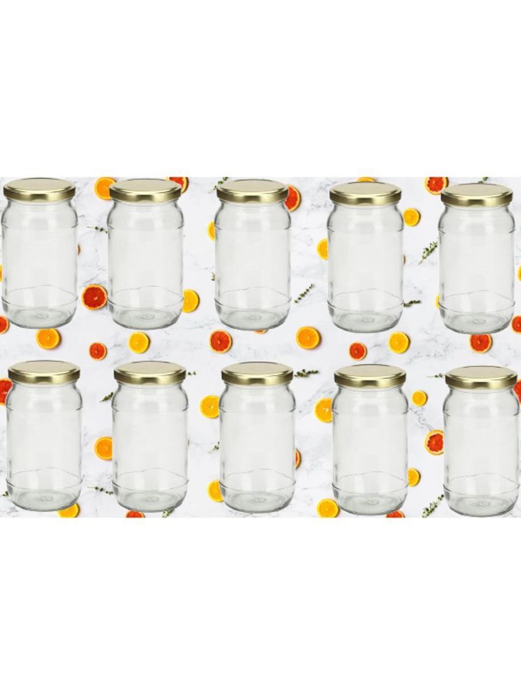     			1st Time Glass Container Jar Glass Transparent Utility Container ( Set of 10 )