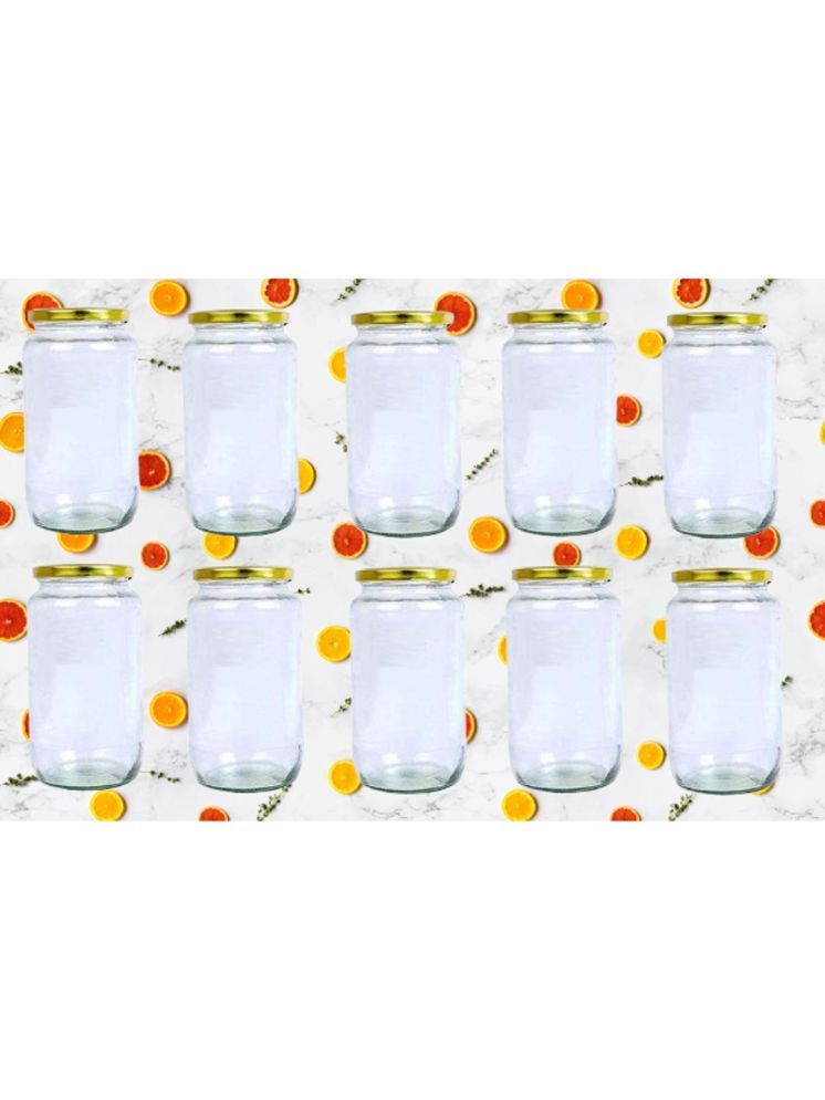     			1st Time Glass Container Jar Glass Transparent Utility Container ( Set of 10 )