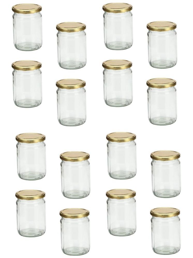     			1st Time Glass Container Jar Glass Transparent Utility Container ( Set of 16 )