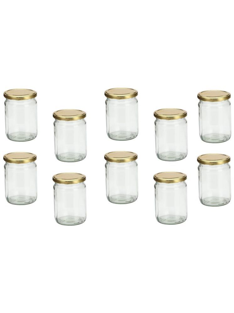     			1st Time Glass Container Jar Glass Transparent Utility Container ( Set of 10 )