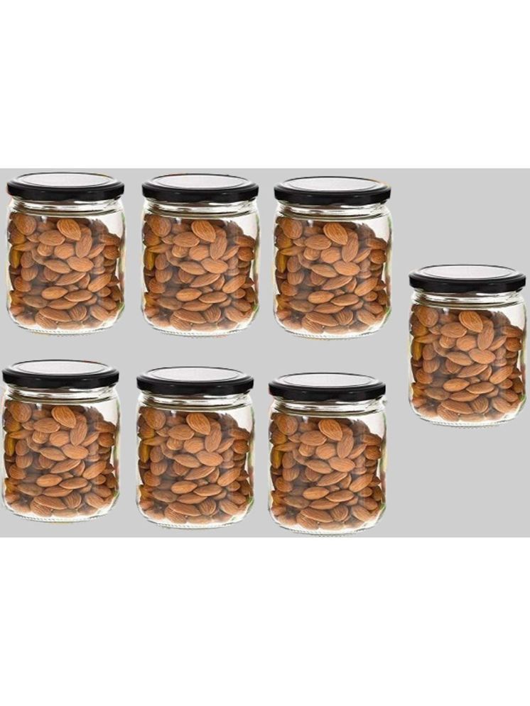     			1st Time Glass Container Jar Glass Transparent Utility Container ( Set of 7 )